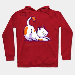 Cute Stretching Cat Hoodie